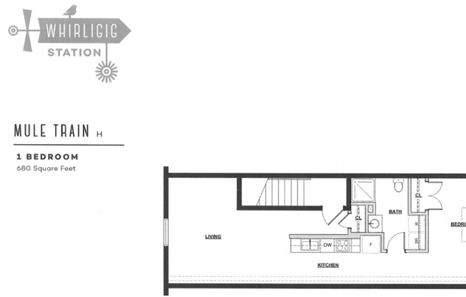 1 bed, 1 bath, 680 sqft, $1,095, Unit 312 H