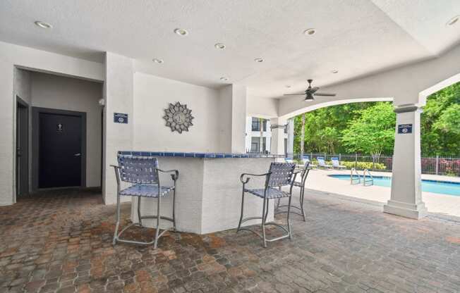 Outdoor pool bar at Portofino Apartment Homes, Florida, 33647-3412