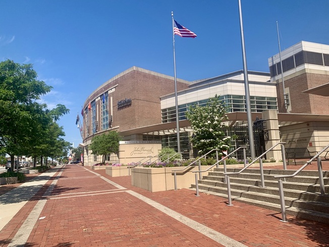 BU's Agganis Arena and John Hancock Student Village