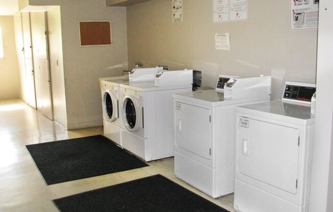 laundry center at apartment complex