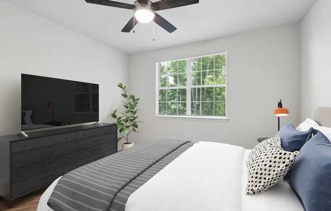 Bedroom with Hard Surface Flooring