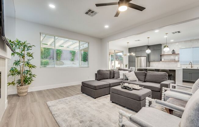 FULLY FURNISHED! Exudes sophistication with designer touches throughout