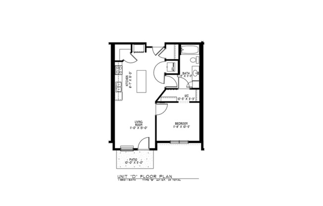 1 bed, 1 bath, 667 sqft, $1,705, Unit 129