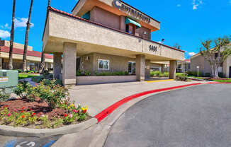 A building with the words CENTRE POINT on the top of it.