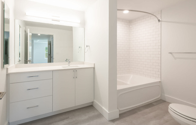 Bathroom With Hard Surface Flooring