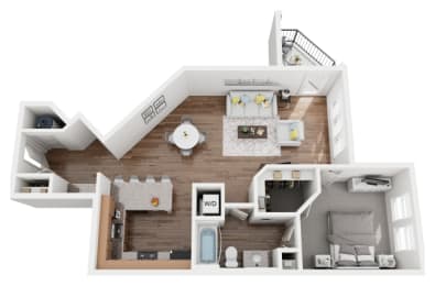 1 bed, 1 bath, 924 sqft, $1,495