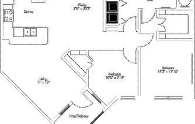 2 beds, 1 bath, 1,035 sqft, $1,510