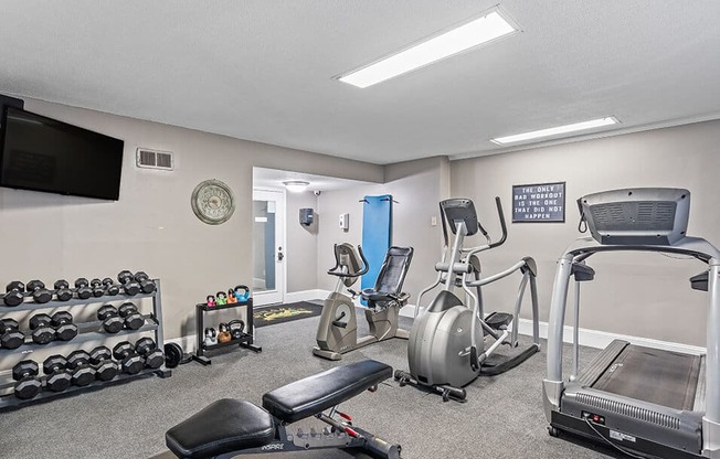 our gym is equipped with state of the art equipment for your use