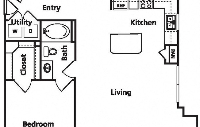 2 beds, 2 baths, $2,049