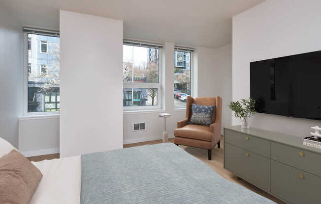 Bedroom with Hard Surface Flooring