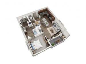 1 bed, 1 bath, 839 sqft, $1,599