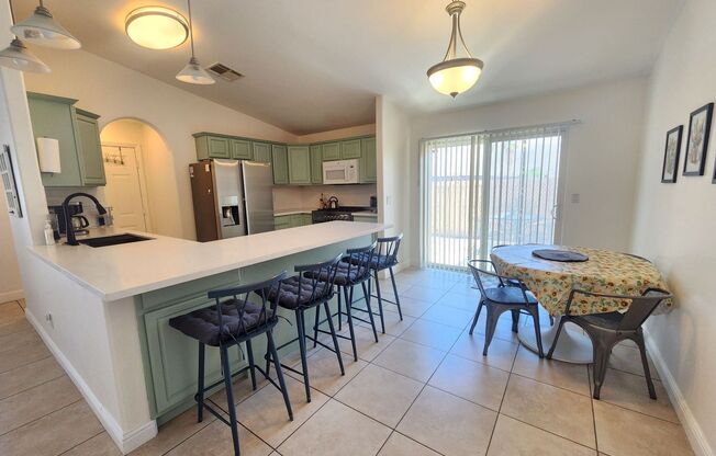Fully Furnished 3 Bedroom Home w/ Covered Back Patio