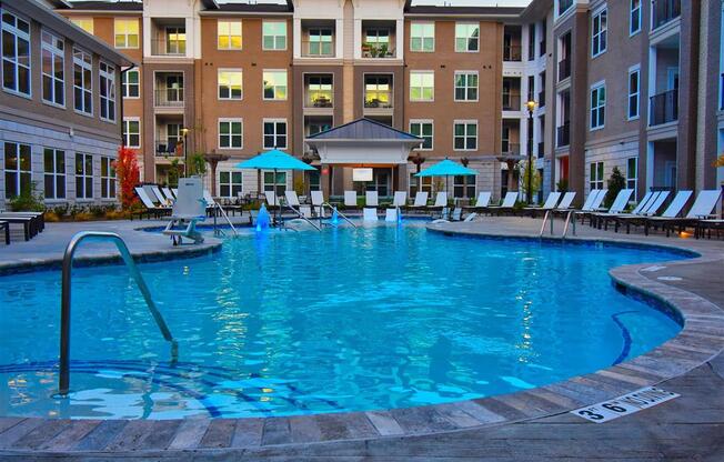 Sparkling Pointe at Lake CrabTree Swimming Pool in Morrisville Apartment Homes
