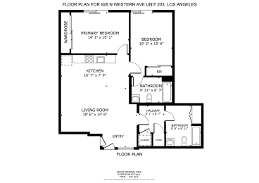 2 beds, 2 baths, 1,000 sqft, $2,645