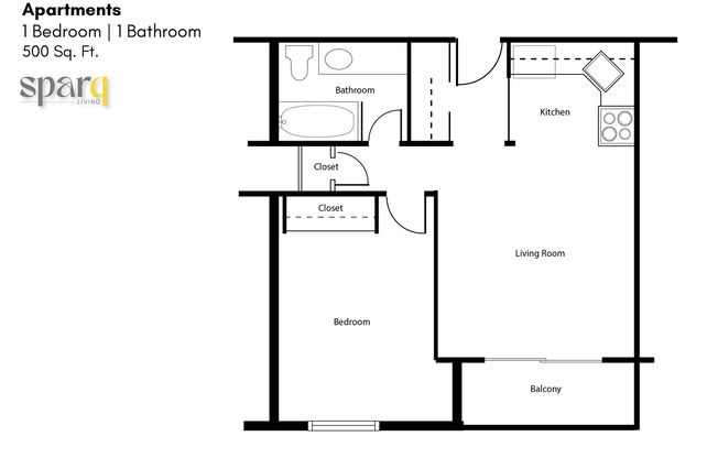 1 bed, 1 bath, 500 sqft, $1,485, Unit 113
