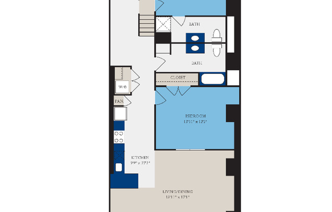 2 beds, 2 baths, 1,534 sqft, $1,925, Unit S101