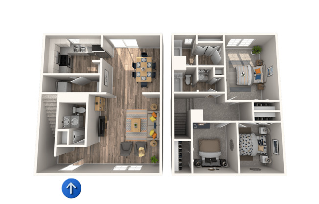 3 beds, 2.5 baths, 1,510 sqft, $1,525, Unit 25-E