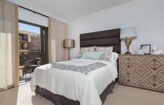 Bedroom with balcony