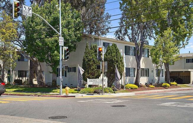 Grand Entrance at Colonial Garden Apartments, San Mateo