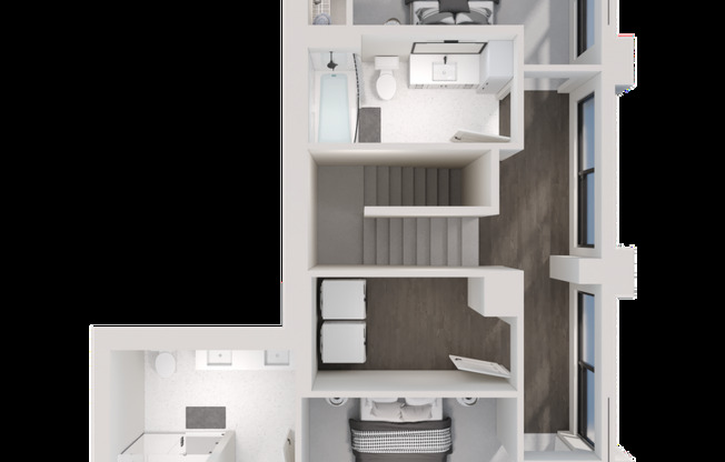 2 beds, 2.5 baths, 1,739 sqft, $3,700, Unit 110