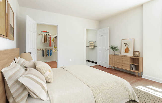 Bedroom with Hard Surface Flooring