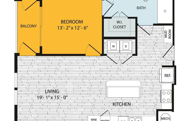 1 bed, 1 bath, 842 sqft, $2,247