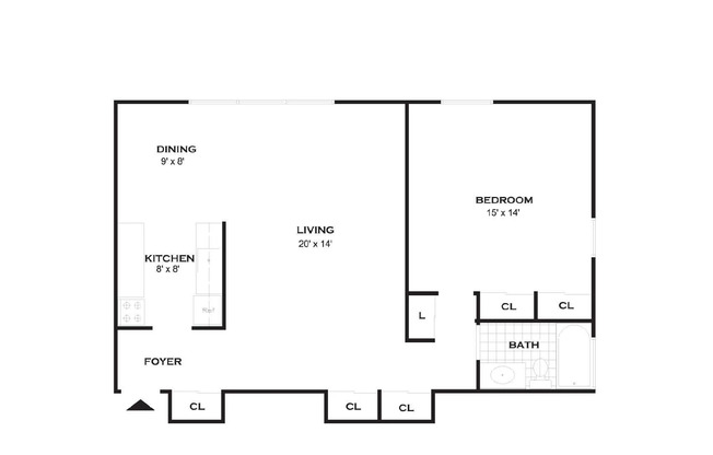 1 bed, 1 bath, 864 sqft, $2,323