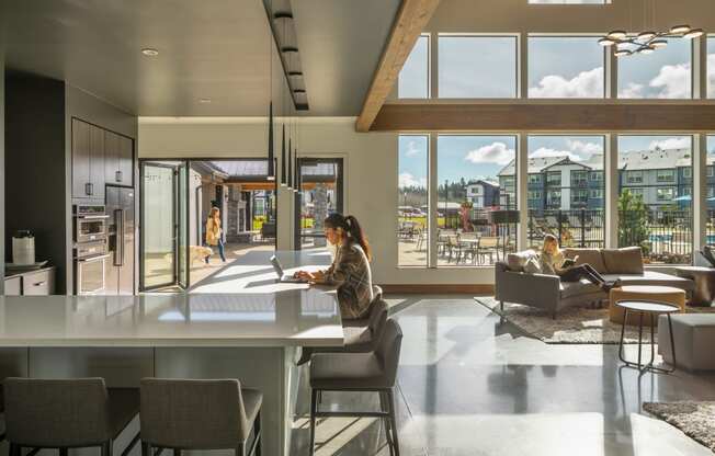 lounge kitchen sunrise area apartments