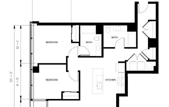 2 beds, 2 baths, 1,157 sqft, $4,195, Unit 114