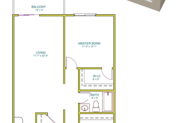 2 beds, 1 bath, 864 sqft, $1,135, Unit 09