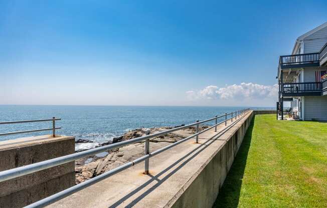 bass point apartments sea wall overlooking harbor