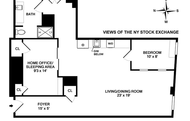 1 bed, 1 bath, 1,100 sqft, $6,000, Unit 605