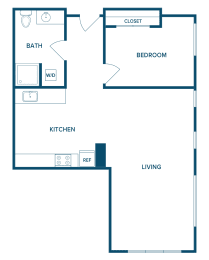 1 bed, 1 bath, 750 sqft, $1,842