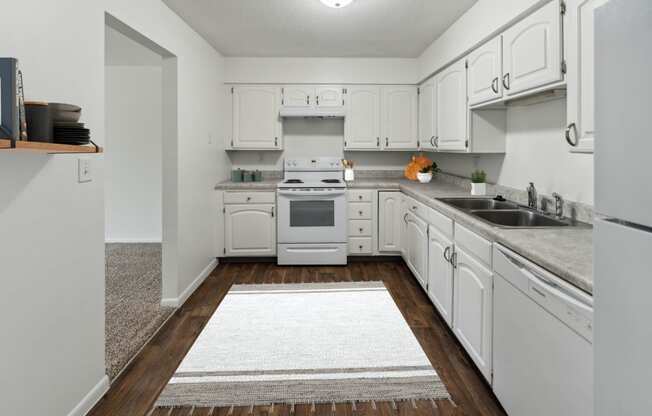 Kitchen with White Cabinetry