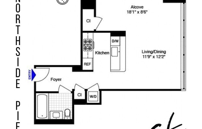 Studio, 1 bath, $4,495, Unit 4F