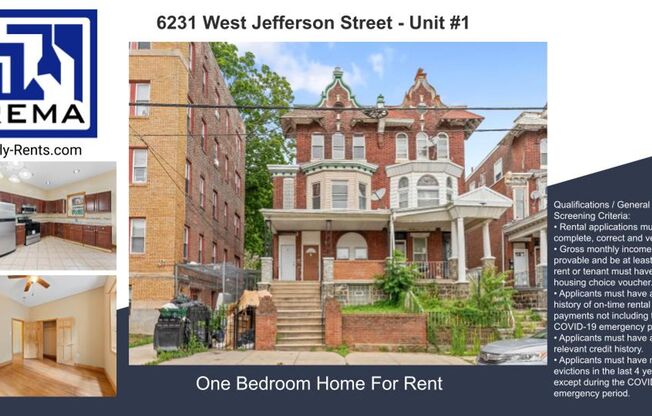 1 bed, 1 bath, $1,499