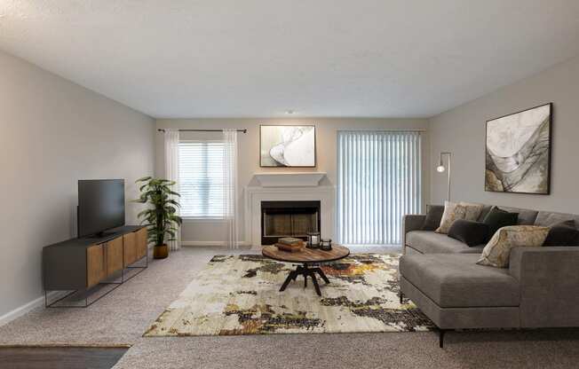 Living Room at The Annaline, Tennessee, 37217