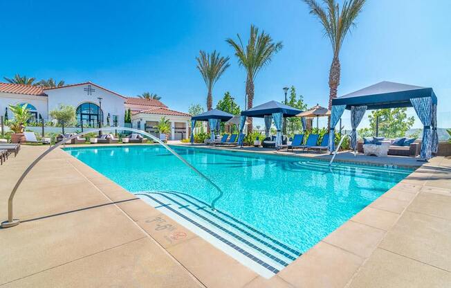 Swimming at Montecito Apartments at Carlsbad, Carlsbad, CA