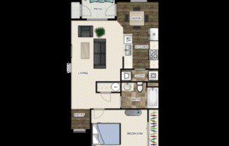 1 bed, 1 bath, 710 sqft, $1,650, Unit K113