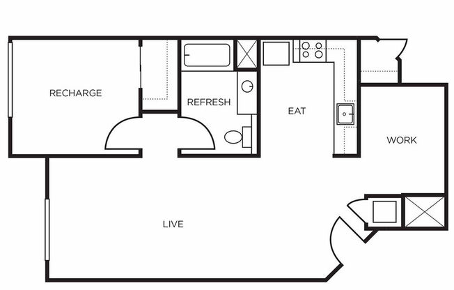 1 bed, 1 bath, 812 sqft, $2,161