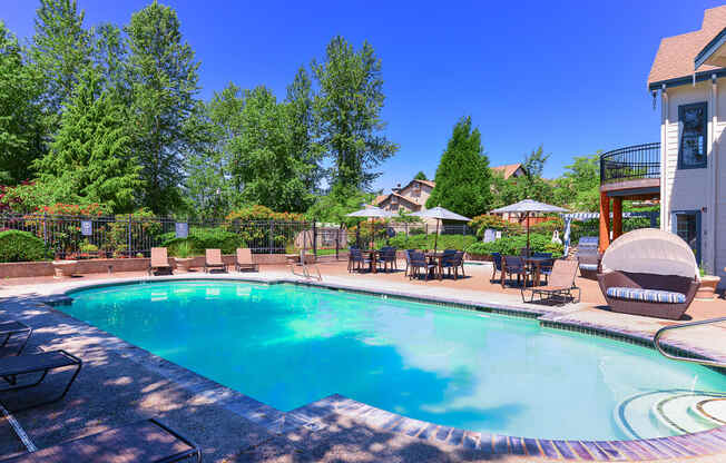 Puyallup Apartments- Deer Creek Apartments- common space- pool