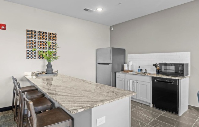 The Annex of Bozeman Apartments in Bozeman, Montana Clubhouse Kitchen