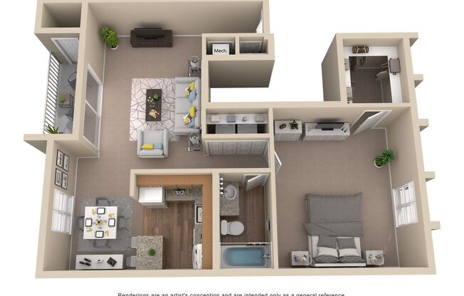 1 bed, 1 bath, 1,000 sqft, $1,565, Unit 00 - 577101