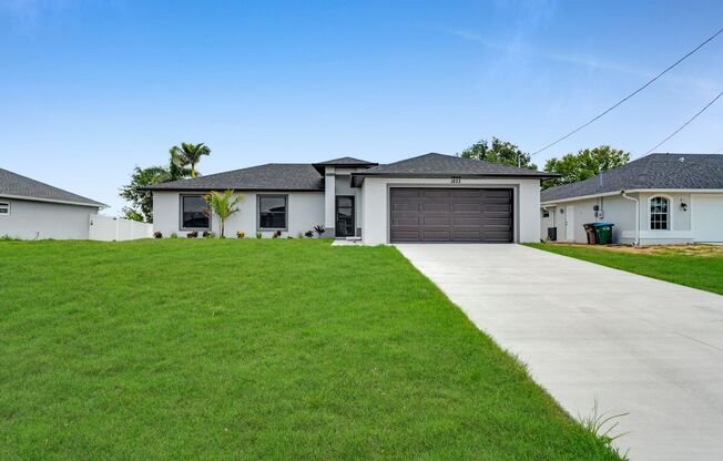 Be the first in occupy this 2025 constructed home in the vibrant city of Cape Coral, FL! Qualify for a deposit-free option and save on move-in costs!