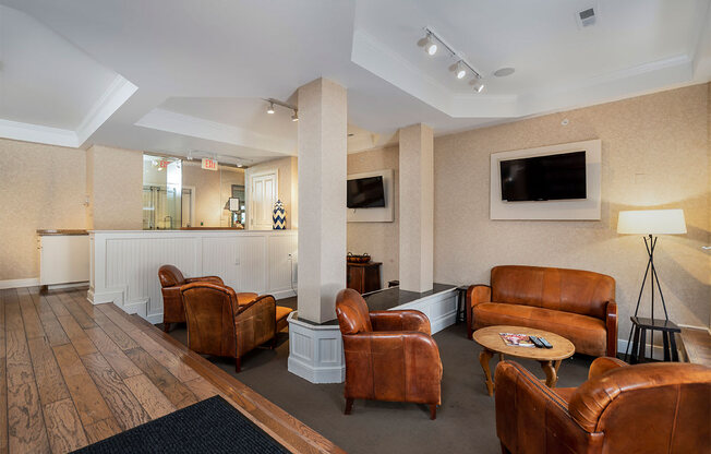 time square apartments clubroom lounge