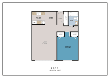 1 bed, 1 bath, 700 sqft, $845