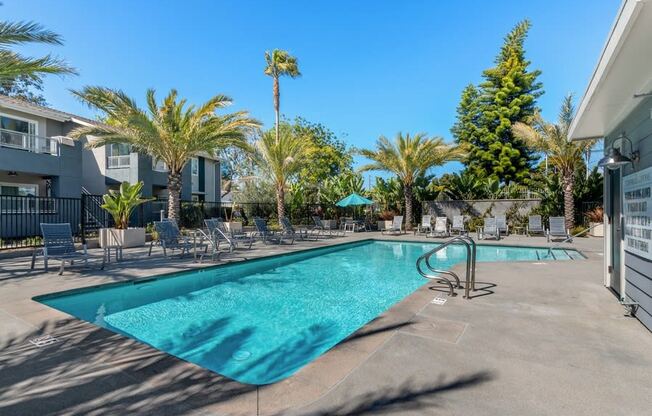 sparkling pool at Pointe Luxe Apartment Homes, San Diego, CA, 92110