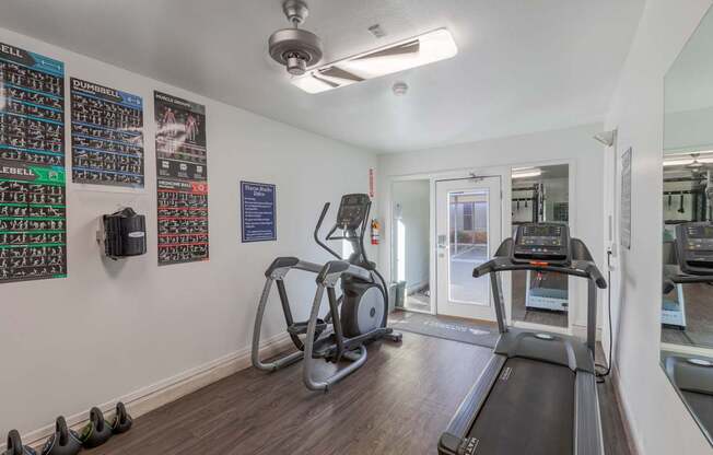 the gym at the preserve apartments