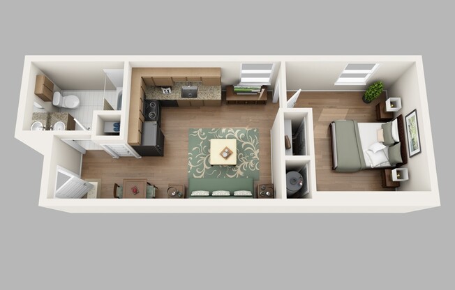 1 bed, 1 bath, 565 sqft, $1,995, Unit 448