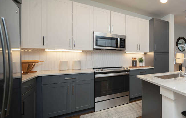 Kitchen with Stainless Steel Appliances